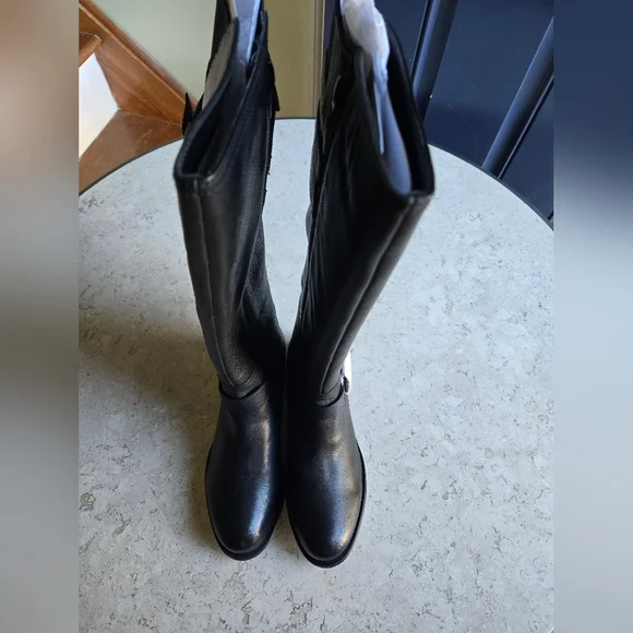 NATURALIZER LEATHER JESSIE BOOTS COLOR BLACK size 8.5 NWOT - Picture 4 of 5